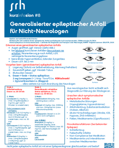 Kurzinformation über generalisierte epileptische Anfälle für Nicht-Neurologen, einschließlich Erkennungsmerkmale und Vorgehensweisen zur Behandlung.