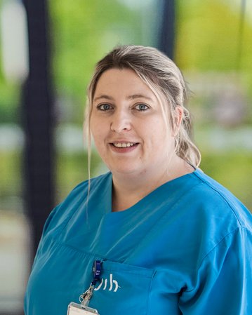 Angie Grollich ist stellvertretende Bereichsleiterin in der Geburtsklinik